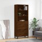 vidaXL Highboard Braun Eichen-Optik 69,5x34x180 cm Holzwerkstoff vidaXL Highboard Braun Eichen-Optik 69,5x34x180 cm Holzwerkstoff