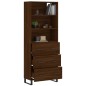 vidaXL Highboard Braun Eichen-Optik 69,5x34x180 cm Holzwerkstoff vidaXL Highboard Braun Eichen-Optik 69,5x34x180 cm Holzwerkstoff