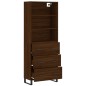 vidaXL Highboard Braun Eichen-Optik 69,5x34x180 cm Holzwerkstoff vidaXL Highboard Braun Eichen-Optik 69,5x34x180 cm Holzwerkstoff