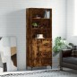 vidaXL Highboard Räuchereiche 69,5x34x180 cm Holzwerkstoff vidaXL Highboard Räuchereiche 69,5x34x180 cm Holzwerkstoff