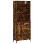 vidaXL Highboard Räuchereiche 69,5x34x180 cm Holzwerkstoff vidaXL Highboard Räuchereiche 69,5x34x180 cm Holzwerkstoff