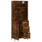 vidaXL Highboard Räuchereiche 69,5x34x180 cm Holzwerkstoff vidaXL Highboard Räuchereiche 69,5x34x180 cm Holzwerkstoff