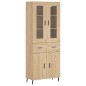 Highboard Sonoma-Eiche 69,5x34x180 cm Holzwerkstoff Highboard Sonoma-Eiche 69,5x34x180 cm Holzwerkstoff