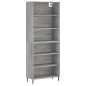 vidaXL Highboard Grau Sonoma 69,5x32,5x180 cm Holzwerkstoff vidaXL Highboard Grau Sonoma 69,5x32,5x180 cm Holzwerkstoff