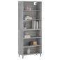 vidaXL Highboard Grau Sonoma 69,5x32,5x180 cm Holzwerkstoff vidaXL Highboard Grau Sonoma 69,5x32,5x180 cm Holzwerkstoff