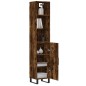 vidaXL Highboard Räuchereiche 34,5x34x180 cm Holzwerkstoff vidaXL Highboard Räuchereiche 34,5x34x180 cm Holzwerkstoff