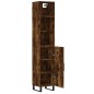 vidaXL Highboard Räuchereiche 34,5x34x180 cm Holzwerkstoff vidaXL Highboard Räuchereiche 34,5x34x180 cm Holzwerkstoff