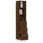 vidaXL Highboard Braun Eichen-Optik 34,5x34x180 cm Holzwerkstoff vidaXL Highboard Braun Eichen-Optik 34,5x34x180 cm Holzwerkstoff