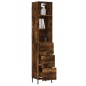 vidaXL Highboard Räuchereiche 34,5x34x180 cm Holzwerkstoff vidaXL Highboard Räuchereiche 34,5x34x180 cm Holzwerkstoff