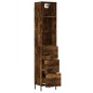 vidaXL Highboard Räuchereiche 34,5x34x180 cm Holzwerkstoff vidaXL Highboard Räuchereiche 34,5x34x180 cm Holzwerkstoff