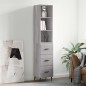 vidaXL Highboard Grau Sonoma 34,5x34x180 cm Holzwerkstoff vidaXL Highboard Grau Sonoma 34,5x34x180 cm Holzwerkstoff