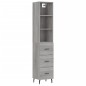 vidaXL Highboard Grau Sonoma 34,5x34x180 cm Holzwerkstoff vidaXL Highboard Grau Sonoma 34,5x34x180 cm Holzwerkstoff