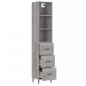 vidaXL Highboard Grau Sonoma 34,5x34x180 cm Holzwerkstoff vidaXL Highboard Grau Sonoma 34,5x34x180 cm Holzwerkstoff