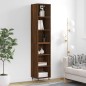 vidaXL Highboard Braun Eichen-Optik 34,5x32,5x180 cm Holzwerkstoff vidaXL Highboard Braun Eichen-Optik 34,5x32,5x180 cm Holzwerkstoff