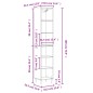 vidaXL Highboard Braun Eichen-Optik 34,5x32,5x180 cm Holzwerkstoff vidaXL Highboard Braun Eichen-Optik 34,5x32,5x180 cm Holzwerkstoff