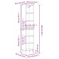 vidaXL Highboard Braun Eichen-Optik 34,5x32,5x180 cm Holzwerkstoff vidaXL Highboard Braun Eichen-Optik 34,5x32,5x180 cm Holzwerkstoff