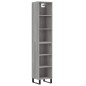 vidaXL Highboard Grau Sonoma 34,5x32,5x180 cm Holzwerkstoff vidaXL Highboard Grau Sonoma 34,5x32,5x180 cm Holzwerkstoff