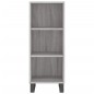 vidaXL Highboard Grau Sonoma 34,5x32,5x180 cm Holzwerkstoff vidaXL Highboard Grau Sonoma 34,5x32,5x180 cm Holzwerkstoff