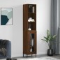 vidaXL Highboard Braun Eichen-Optik 34,5x34x180 cm Holzwerkstoff vidaXL Highboard Braun Eichen-Optik 34,5x34x180 cm Holzwerkstoff