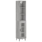 vidaXL Highboard Grau Sonoma 34,5x34x180 cm Holzwerkstoff vidaXL Highboard Grau Sonoma 34,5x34x180 cm Holzwerkstoff
