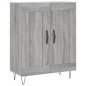 vidaXL Highboard Grau Sonoma 69,5x34x180 cm Holzwerkstoff vidaXL Highboard Grau Sonoma 69,5x34x180 cm Holzwerkstoff