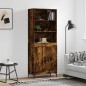 vidaXL Highboard Räuchereiche 69,5x34x180 cm Holzwerkstoff vidaXL Highboard Räuchereiche 69,5x34x180 cm Holzwerkstoff