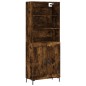 vidaXL Highboard Räuchereiche 69,5x34x180 cm Holzwerkstoff vidaXL Highboard Räuchereiche 69,5x34x180 cm Holzwerkstoff