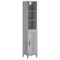 vidaXL Highboard Grau Sonoma 34,5x34x180 cm Holzwerkstoff vidaXL Highboard Grau Sonoma 34,5x34x180 cm Holzwerkstoff