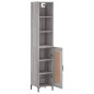 vidaXL Highboard Grau Sonoma 34,5x34x180 cm Holzwerkstoff vidaXL Highboard Grau Sonoma 34,5x34x180 cm Holzwerkstoff
