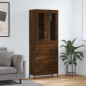 vidaXL Highboard Braun Eichen-Optik 69,5x34x180 cm Holzwerkstoff vidaXL Highboard Braun Eichen-Optik 69,5x34x180 cm Holzwerkstoff