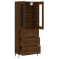 vidaXL Highboard Braun Eichen-Optik 69,5x34x180 cm Holzwerkstoff vidaXL Highboard Braun Eichen-Optik 69,5x34x180 cm Holzwerkstoff