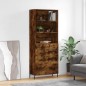 vidaXL Highboard Räuchereiche 69,5x34x180 cm Holzwerkstoff vidaXL Highboard Räuchereiche 69,5x34x180 cm Holzwerkstoff