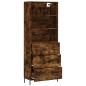 vidaXL Highboard Räuchereiche 69,5x34x180 cm Holzwerkstoff vidaXL Highboard Räuchereiche 69,5x34x180 cm Holzwerkstoff