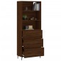 vidaXL Highboard Braun Eichen-Optik 69,5x34x180 cm Holzwerkstoff vidaXL Highboard Braun Eichen-Optik 69,5x34x180 cm Holzwerkstoff