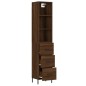 vidaXL Highboard Braun Eichen-Optik 34,5x34x180 cm Holzwerkstoff vidaXL Highboard Braun Eichen-Optik 34,5x34x180 cm Holzwerkstoff