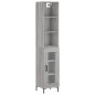 vidaXL Highboard Grau Sonoma 34,5x34x180 cm Holzwerkstoff vidaXL Highboard Grau Sonoma 34,5x34x180 cm Holzwerkstoff