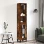vidaXL Highboard Räuchereiche 34,5x34x180 cm Holzwerkstoff vidaXL Highboard Räuchereiche 34,5x34x180 cm Holzwerkstoff