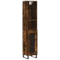 vidaXL Highboard Räuchereiche 34,5x34x180 cm Holzwerkstoff vidaXL Highboard Räuchereiche 34,5x34x180 cm Holzwerkstoff