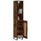 vidaXL Highboard Räuchereiche 34,5x34x180 cm Holzwerkstoff vidaXL Highboard Räuchereiche 34,5x34x180 cm Holzwerkstoff