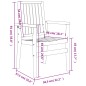 vidaXL Gartenstühle 6 Stk. Stapelbar 56,5x57,5x91 cm Massivholz Teak vidaXL Gartenstühle 6 Stk. Stapelbar 56,5x57,5x91 cm Massivholz Teak