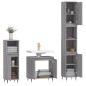 vidaXL 3-tlg. Badmöbel-Set Grau Sonoma Holzwerkstoff vidaXL 3-tlg. Badmöbel-Set Grau Sonoma Holzwerkstoff