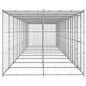 vidaXL Outdoor-Hundezwinger mit Überdachung Verzinkter Stahl 24,2 m² vidaXL Outdoor-Hundezwinger mit Überdachung Verzinkter Stahl 24,2 m²