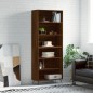 vidaXL Highboard Braun Eichen-Optik 69,5x32,5x180 cm Holzwerkstoff vidaXL Highboard Braun Eichen-Optik 69,5x32,5x180 cm Holzwerkstoff