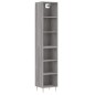 vidaXL Highboard Grau Sonoma 34,5x32,5x180 cm Holzwerkstoff vidaXL Highboard Grau Sonoma 34,5x32,5x180 cm Holzwerkstoff