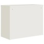 vidaXL Aktenschrank Weiß 90x40x110 cm Stahl vidaXL Aktenschrank Weiß 90x40x110 cm Stahl