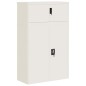 vidaXL Aktenschrank Weiß 90x40x145 cm Stahl vidaXL Aktenschrank Weiß 90x40x145 cm Stahl
