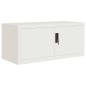 vidaXL Aktenschrank Weiß 90x40x145 cm Stahl vidaXL Aktenschrank Weiß 90x40x145 cm Stahl