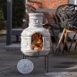 RedFire Gartenkamin Acopulco Ton Hellgrau RedFire Gartenkamin Acopulco Ton Hellgrau