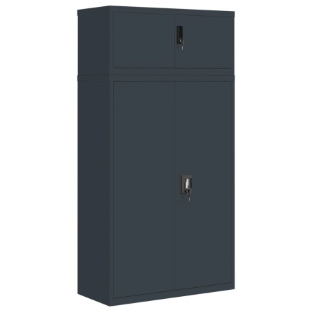 vidaXL Aktenschrank Anthrazit 90x40x180 cm Stahl