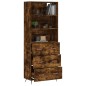 vidaXL Highboard Räuchereiche 69,5x34x180 cm Holzwerkstoff vidaXL Highboard Räuchereiche 69,5x34x180 cm Holzwerkstoff
